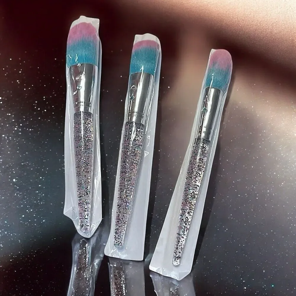 Slmissglam Glitter Face Trio 3pc Makeup Brush Set Brand New In Package MSRP $45